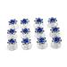 24 Pcs Bridal Wedding Rhinstone Spiral Twist Screw Hair Pins Rose Flower Hair Clips Spiral Bobby Pins Hair Bun Styling Tool Hair Accessories (Blue)