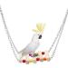Taecoool 8-Part Wooden Parrot Toys - Natural Chewing & Hanging Bell for Cockatiels Finches & Small Parrots - Buy Online on SooperMarket.com