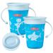 Nuby Sipeez 360 Degree Wonder Mini Cups Assorted colors 2 Count (Pack of 1) Mini Blue/Red