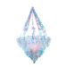ABOOFAN 1pc Chandelier Household Decor Christmas Party Supplies Neon Color Scene Decor Hanging Accessories Silver 35x35x40cm