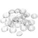 60 Pieces Transparent Glass Dome Imitation Gemstone Clear Round Dome Tiles Christmas Decor  Non-calibrated Round 1 inch/25mm for Photo Pendant Craft Jewelry Making