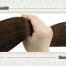 LAAVOO Easy Loop Hair Extensions - Brown 18 Inch Real Remy Hair with Microrings 50s Pack Brown #4 50g - Premium Microlink Extensions - Buy Online on SooperMarket.com