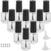 Nail Polish Glass Bottle Has a Brush Cap Convenient To Use Steel Mixing Ball Nail Polish Bottle with Funnel for Home for Travel for Life for Work - Buy Online on SooperMarket.com