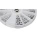 Sahkgye Carousel Silver Diamant Crystal Nail Art Glitter 1.5 mm Wheel - Buy Online on SooperMarket.com