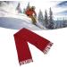 Electric Heated Scarf - 3 Temperature USB Winter Scarf with Tassels & Zipper - Red - Buy Online on SooperMarket.com