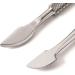 Stainless Steel Cuticle Pusher and Clipper Set - Dual Head Pusher Remover Kit for Nail Care and Gel Polish Removal - Buy Online on SooperMarket.com