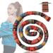 Spiral Lock Hair Tie Bendable Hair Bands Ethnic Style Hair Ropes Ties Horsetail Headband Colorful Dreadlocks Long Ponytail Holders Hair Accessories