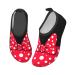 Fashion Kawaii Red Bow Polka Dot Water Shoes for Boys and Girls, Kid Quick Dry Non-Slip Water Skin Barefoot Sports Shoes Aqua Socks for Beach Swim Surf Yoga Exercise 11-12 Little Kid Red