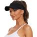 Zando Sun Visor Hat for Women Men - Adjustable Sport Outdoor Visor with UV Protection - Black - Buy Online on SooperMarket.com