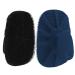 HieerBus Silicone Body Scrubber 2 Pack Shower Bath Brush for Nourishing Cleaning & Exfoliating of Women Men Baby Washing - No-Slip Handle Lather Well Long Lasting Easy to Clean More Hygienic Black+dark Blue