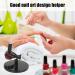 Nail Polish Bottle Holder Stand with Tilter Function Anti-Spill and Prevent Fall Off Nail Gel Fixing Clip for Manicure Painting (Wide Base)(Black) - Buy Online on SooperMarket.com