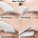 Stainless Steel Eyebrow Scissors with Comb - Trimmer Tool for Women & Girls | Beginner Friendly Eyebrow Razor in White - Buy Online on SooperMarket.com