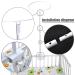 Adjustable Mosquito Net Stand Holder for Baby Crib - Clip-On Bracket - Buy Online on SooperMarket.com