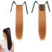 prinfantasy Ginger Wig Long Pony Tail Hair Extensions for Women Wrap Around Ponytail Ponytail Hairpiece 22Inch 1Pcs GBMW041 GBMW041 22 inch