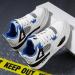 Adoff Basketball Shoes for Kids | Universal Casual Sports Shoes for Boys & Girls | Size 36 EU | Blue & White - Buy Online on SooperMarket.com