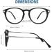 Buy CN92 Classic Nerd Glasses - Vintage Round Keyhole Panto Glasses with Clear Lens in Matte Black - 40s & 50s Style | International Shipping Available - Buy Online on SooperMarket.com