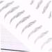 Gogogmee 2 Pairs 4d Imitation Eyebrow Makeup Brow Sticker Simulation Eyebrow Disposable 3d Makeup Tools - Buy Online on SooperMarket.com