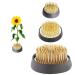 3 Pcs Flower Frogs for Flower Arrangements Supplies  Japanese Flower Arranging Ikebana Kenzan  Pin Frogs for Flowers Holder with Rubber Base Flower Fixed Tools(Gold  1.3 Inch  1.57 Inch  1.97 Inch) 3 Different size