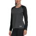 Ajezmax Wanderhirt women UV shirt long-sleeved running shirt UPF 50+ functional shirt quick-drying outdoor long-sleeved shirt light summer t-shirt l dark gray