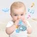 Baby Rattles and Teething Toys for Newborns - Elephant Baby Rattle with Teether (4PCS) - Buy Online on SooperMarket.com