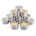 Basic packing 12 pieces 5ml silver empty round aluminum socket with screw cap aluminum dose Aluminum screw boxes CREMETOSE CANDENOSE COSMETS COSTORS COLORS COLRSTOSE ALUDINGS ALUD ROSE with 12 pieces 20mm sticker