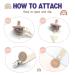 Braided Handmade Pacifier Clip Set - 3 Pack Neutral Baby Pacifier Holder Straps - Buy Online on SooperMarket.com