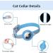 Buy Kocnydey Reflective Airtag Cat Collar - Adjustable Anti-Wing Collar for Cats & Small Dogs (M 28-37cm) - Blue - Buy Online on SooperMarket.com