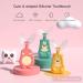 JENPECH Cute Bear/Duck Kids U-Shaped Toothbrush - Food Grade Soft Silicone Brush Head 360 Oral Teeth Cleaning Design for Toddlers and Children Yellow Bear 6-12 Years - Buy Online on SooperMarket.com