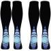 Uberming 2 couple compression stockings sport compression socks compression stockings men and women sports socks support stockings for flight pregnant running nurses - l/xl