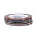 Dajidafu 14piece Easy To Nail Art Striping Tape Set Fashionable And Unique For Stunning Nails Paper Wide Application Multicolored Random Color 1MM