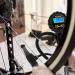 AZUNO Bike Tire Inflator with Pressure Gauge - Universal Presta and Schrader Chuck for Bicycle Air Compressor - Buy Online on SooperMarket.com