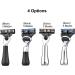 Xiaoxin Portable Metal Razor with PU Storage Bag | 3-Blade Washable Manual Mustache Removal Tool - Safety Bar Design for Perfect Grooming - Buy Online on SooperMarket.com