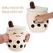 Anboor Bubble Tea Plush Pillow - 35cm Brown Boba Stuffed Toy for Kids | Soft and Cute Gift for Babies, Children | Stuffed Animals Plushies - Buy Online on SooperMarket.com
