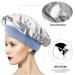 Wide-Brimmed Satin Night Caps 3-Pack for Women - Wine Red, Black, Silver - Buy Online on SooperMarket.com
