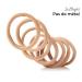 Soul Project 50-Piece Blonde Hair Ties - No Metal Elastic Bands for All Hair Types | Perfect for Ponytails & Buns | Ideal for School Work Gym - Dark Blonde Hair Accessories - Buy Online on SooperMarket.com