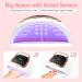 Professional UV LED Nail Lamp - LKE 268W Fast Curing Gel Nail Dryer with 66 Beads 4 Timers & Auto Sensor for Home & Salon Use - Buy Online on SooperMarket.com