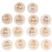 14Pcs Monthly Milestone Wood Discs Baby Milestone Discs for Photo Props Baby Shower Gifts Wooden Baby Monthly Milestone Cards - Buy Online on SooperMarket.com