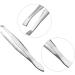 Kliplinc 2X Silver Tone Slanted Flat Tip Metal Hair Eyebrow Tweezer Cosmetic Tool for Lady - Buy Online on SooperMarket.com