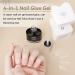 Modelones 4 in 1 Nail Glue Set | Brush On Gel | Rhinestone False Nails Base Gel | Nail Art Kit for Acrylic Nails | UV Lamp Needed | 15ml - 2PCS - Buy Online on SooperMarket.com