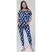 HAPPY MAMA Maternity Breastfeeding Lounge Set 1024p 10 Blue Jeans-White Stars - Buy Online on SooperMarket.com