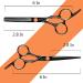 FCYSY Professional Hairdressing Scissors Thinning Set - OrangeBlack | Barber Haircut Kit for Men & Women - Buy Online on SooperMarket.com