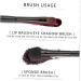 Tosssper 10-Piece Makeup Brush Set - Dual-Ended Eyeshadow Applicators & Beauty Tools for Perfect Eyelashes | International Shipping Available - Buy Online on SooperMarket.com