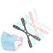 icehao New Adjustable Mask Extender Strap,relieves Ear Pain and Pressure,Anti-Drop Lanyard Savers Strap Face Masks Clips Holder Hook Belt Transparent White, Blue, Pink,transparent Black