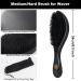6-Piece Durag and Wave Brush Set for Men - 360 Curved Medium/Hard Hair Brushes - Includes 4 Silky Durags in Black, Red, Royal Blue, White - Premium Kit - Buy Online on SooperMarket.com