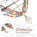 Boho Beaded Layered Head Chain - Colorful Beach Headpiece for Women and Girls - Buy Online on SooperMarket.com