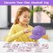 AOMIG DIY Adjustable Baseball Cap Craft Set for Girls - 10 Self-Adhesive Glitter Stones - Perfect Gift for Ages 4-11 - Purple Sun Hat - Buy Online on SooperMarket.com