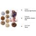 Silk-co Curly Hair Bun Scrunchie in Light Brown - 35g Synthetic Hair Extension - Buy Online on SooperMarket.com