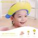 Kids Shower Cap: KAMHBE Baby Shower Cap Shield - Adjustable Crown Hair Washing Shampoo Shield for Eyes, Ears, and Face - Yellow Monster Design - Buy Online on SooperMarket.com