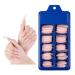 Nude Pink Long Coffin False Nails - 100pc Colored Acrylic Tips for Women & Girls | Press on Ballerina Shape Manicure DIY - Buy Online on SooperMarket.com