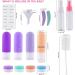 Vexillic 16-Piece Silicone Travel Bottles Set - 90ml BPA-Free Shampoo & Gel Containers - Perfect for Travel - Buy Online on SooperMarket.com